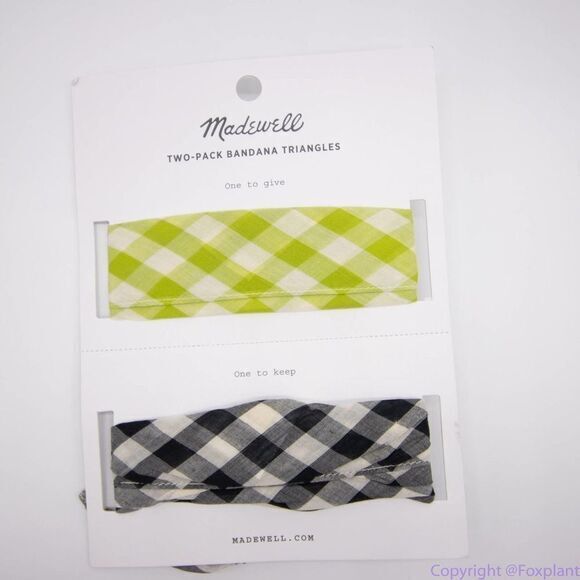 ‎NEW Madewell Two-Pack Triangle Bandanas - Picture 4 of 13